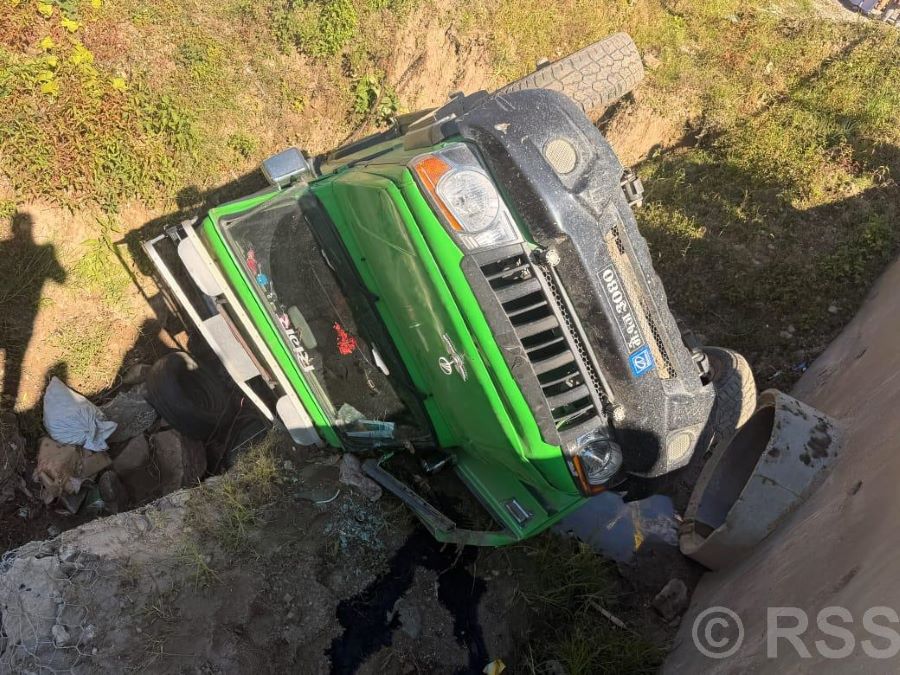 इलाममा बोलेरो दुर्घटना, २१ वर्षीय चालकको घटनास्थलमै मृत्यु